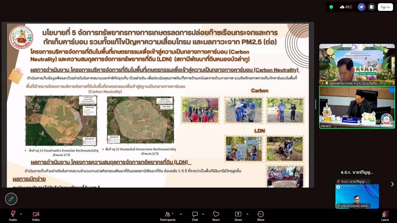 title - ผู้ตรวจราชการ ส.ป.ก. เข้าร่วมการประชุมตรวจติดตามการดำเนินงานตามแผนการตรวจราชการ ของผู้ตรวจราชการกระทรวงเกษตรและสหกรณ์ ประจำปีงบประมาณ พ.ศ. 2569 รอบที่ 1 ในเขตตรวจราชการที่ 10 จังหวัดเลย และจังหวัดหนองบัวลำภู